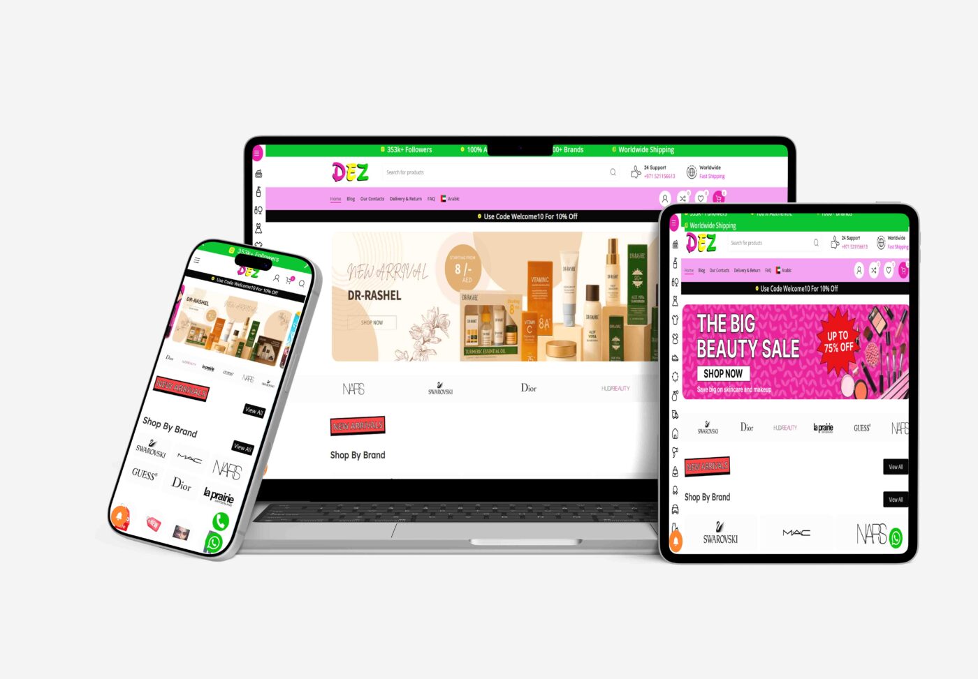 Website designed by Gaggo for DEZNABI LLC