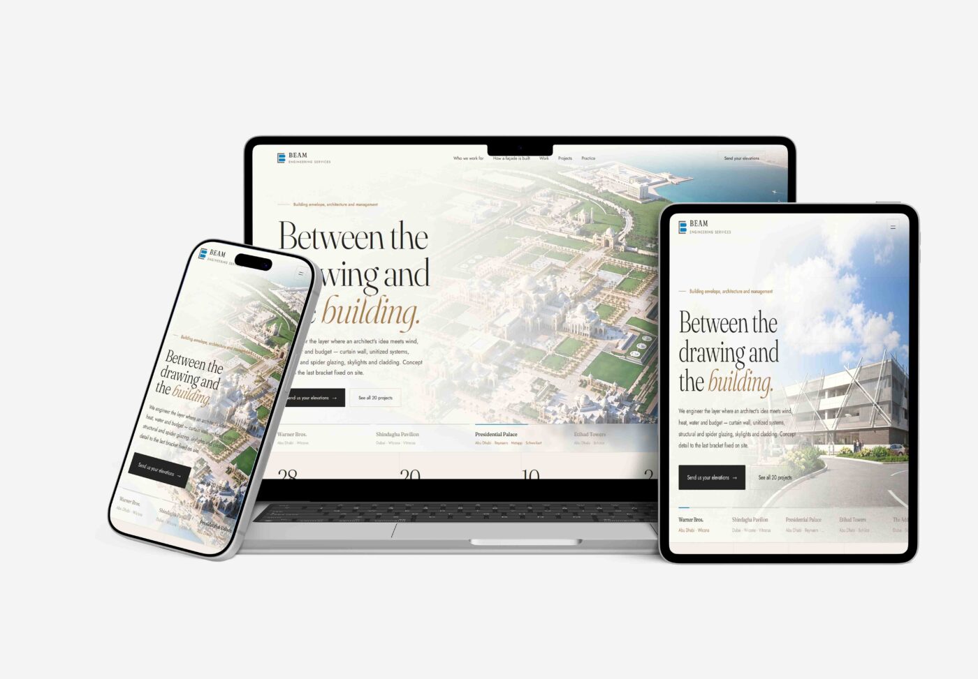 Website designed by Gaggo for Beam Engineering Services